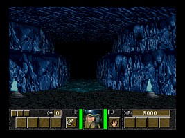The keep starts out as a blue cavern