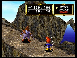 Standard JRPG combat