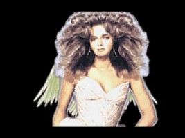 The goddess has big hair