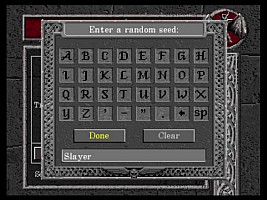 Enter a seed, easy way to share dungeons with friends